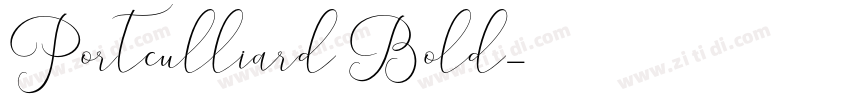 Portculliard Bold字体转换